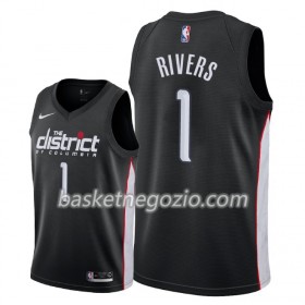 Canotte Uomo Washington Wizards Austin Rivers 1 2018-19 Nike City Edition Nero Swingman